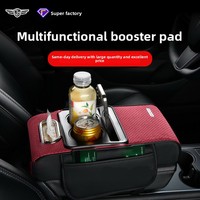 Rehausseur d'accoudoir de voiture en cuir suédé avec porte-boîte à mouchoirs, sac de rangement multifonctionnel pour console centrale, de Hebei