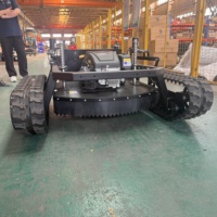 Tondeuse à gazon robotisée autopropulsée professionnelle de qualité industrielle, à essence, avec fonction de broyage, moteur 4 temps, coupe maximale de 150 mm