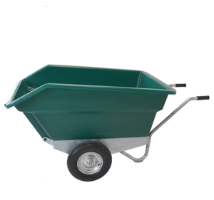 Chariot à main à roue unique en acier galvanisé, à économie d'énergie, avec <span class=keywords><strong>plateau</strong></span> en plastique, pour tracteur et fumier – Vente chaude - Product Image 4