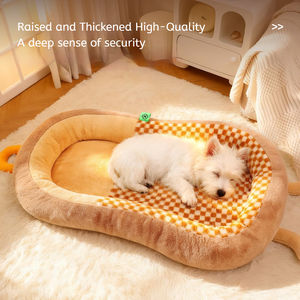 Heißer Verkauf Neues Bogenförmiges Hundebett Winter Warmes Haustierbett Abnehmbare Waschbare Matte Mittelgroße und Große Katzen- und Hundebetten Weiches Hundebett für Große Hunde - Product Image 3