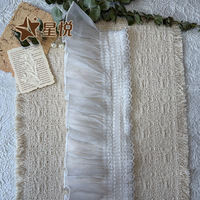 Dentelle à volants festonnés, tissu à franges ondulées pour ourlets de jupes, loisirs créatifs et décoration de vêtements pour animaux de compagnie – Fournisseur direct usine