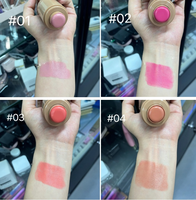 Bâtons de blush hydratants véganes best-sellers pour lèvres et joues, haute pigmentation, longue tenue, résistants à l'eau, ingrédients minéraux, pour carnations claires