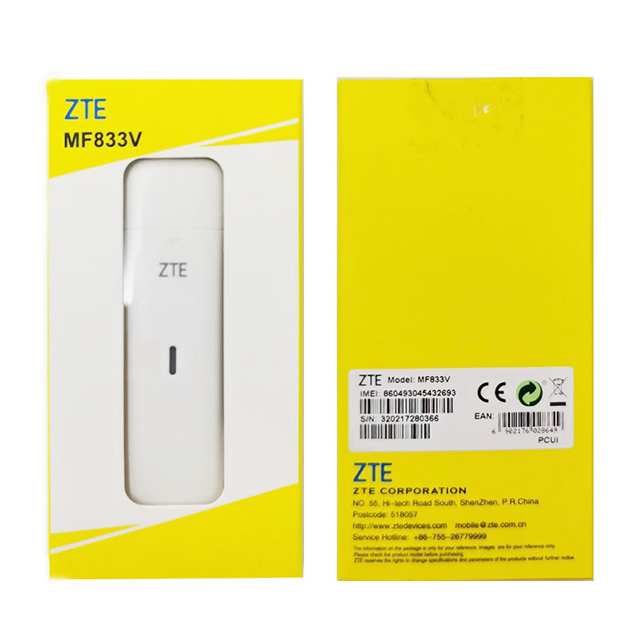 MF833V PCUI Modem 4G LTE Sim Card 150Mbps USB Dongle Hotspot Portable Outdoor Wireless WiFi Router