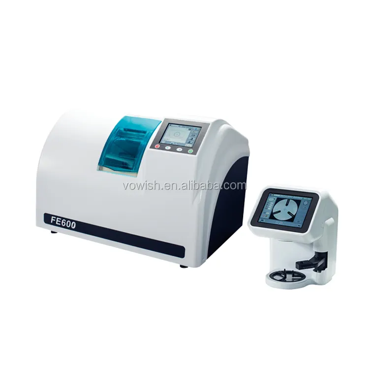 FE-600+FC-600 top quality optical glasses equipment patternless lens edger with auto scanner