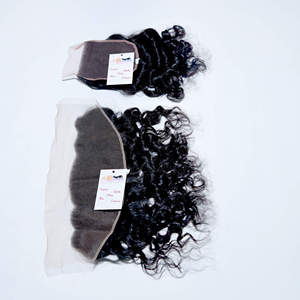 Extensions de cheveux humains 4x4 13x4 avec closure frontale, fournisseurs d'extensions de cheveux humains à cuticules alignées, dentelle HD transparente - Product Image 4