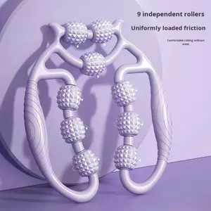 Rouleau de massage circulaire pour les jambes, <span class=keywords><strong>grand</strong></span> et petit, pour exercices musculaires, relaxation et massage, avec fonction musicale - Product Image 5