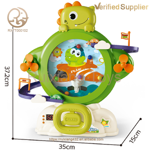 Mini mesa de <span class=keywords><strong>juego</strong></span> de <span class=keywords><strong>dinosaurio</strong></span> 2025 con bola iluminada, juguete educativo de plástico para atrapar cuentas - Product Image 3