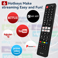 Nouvelle télécommande universelle pour téléviseur Panasonic, compatible avec tous les téléviseurs intelligents Panasonic, avec 6 boutons de raccourci - Aucun programme nécessaire