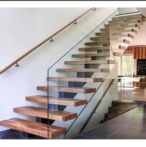 <span class=keywords><strong>Escalier</strong></span> en <span class=keywords><strong>bois</strong></span> moderne sur mesure, <span class=keywords><strong>escalier</strong></span> flottant <span class=keywords><strong>droit</strong></span>, <span class=keywords><strong>escalier</strong></span> intérieur personnalisé avec garde-corps en verre - Product Image 3