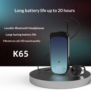 K65 Nuovo Auricolare Bluetooth 5.2 con Clip da Collo, Cavo Telescopico, Display Digitale, Lunga Durata, per Uso Professionale, Monoauricolare - Product Image 4