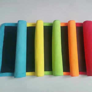 Chiffon de nettoyage en microfibre bleu et rouge pour lavage de voiture, élimination des taches, outils de nettoyage automobile - Product Image 3