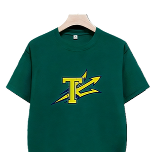 Camiseta con Gráfico del <span class=keywords><strong>Tridente</strong></span> Letra T, Estilo Deportivo, para Fanáticos de Equipos Deportivos, Manga Corta, Oversize, de Algodón, Estilo Urbano, Informal - Product Image 2