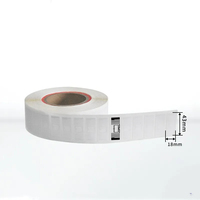 Etiqueta RFID UHF de Largo Alcance 860-960MHz, Autoadhesiva, Etiqueta RFID U9 Imprimible para Rastreo en Supermercados y Comercios, 43*18mm