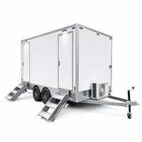 Remorque Toilettes Mobiles Haut de Gamme 4,2 m 3+1 Toilettes Portables Double Essieu Climatisation Écologique pour Événements VIP Écoles Hôpitaux
