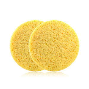 100% Miếng Bọt Biển Mặt Nén Tròn Tự Nhiên Cho Thẩm Mỹ Miếng Bọt Biển Mặt Cellulose Để Làm Sạch Miếng Bọt Biển Cellulose Nén - Product Image 1