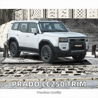 Pour Land Cruiser Prado LC250, phares LED 12V, garniture inférieure en acier argenté, accessoire de remplacement pour l'extérieur