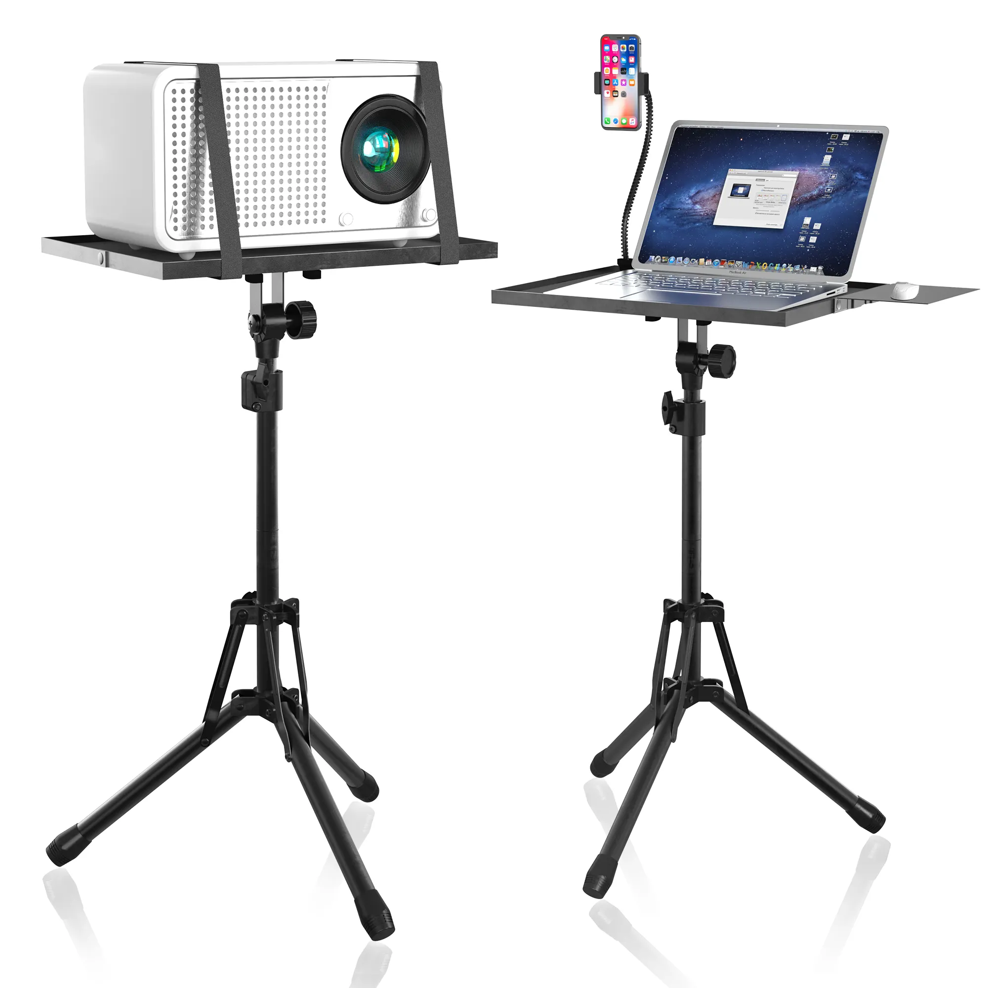 CYDISPLAY projector stand diy projector floor lift desktop laptop stand adjustable portable tripod stand for mini projector