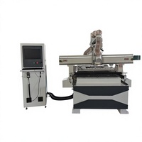 Machine de découpe CNC MEOKON 1325 Atc pour le travail du bois, 12 outils, changeur d'outils automatique linéaire, machine de découpe CNC pour meubles de cabinet