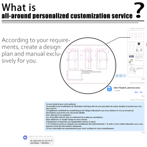 <span class=keywords><strong>Fenêtre</strong></span> à battant horizontale de style américain, cadre en aluminium, isolation thermique, insonorisation, économie d'énergie, pour usage résidentiel - Product Image 5