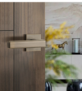 <strong>Black</strong> &amp; Coffee Bronze <strong>Door</strong> Lock Set - Brass Interior Passage &amp; Bathroom <strong>Door</strong> <strong>Knobs</strong> for Bedroom <strong>Doors</strong> - Product Image 2