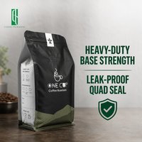 Individuell Bedruckter 5lb Kaffeebohnenbeutel - Großer Mattierter Quadratbodenbeutel mit Ventil - Großhandel Geröstete Bohnenverpackung
