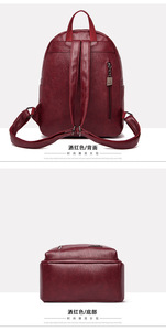 Factory Luxury Women Back Pack <b>College</b> New Designer Waterproof Leather School Bag Ladies Bagpack <b>Backpack</b> Custom Logo - Product Image 5