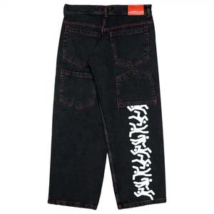Haute Qualité Baggy Denim Personnalisé Garçons Baggy <span class=keywords><strong>Skate</strong></span> Jeans pour Hommes Lâche Hip Hop Streetwear Nouveau Style Garçons <span class=keywords><strong>Pantalon</strong></span> Jeans - Product Image 4