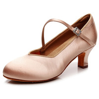 Chaussures d'entraînement de performance de salle de bal en satin de soie chaussures de danse de tango pour femmes chaussures de danse modernes à talons hauts pour femmes