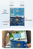 Carte de commande LCD universelle multifonction Polcd 7 pouces, mini carte de commande pour écran LCD TFT 1024x600