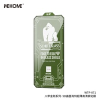 Protection d'écran en verre trempé Wekome en gros, ultra-mince, couverture intégrale 3D, anti-explosion, anti-rayures pour téléphone portable