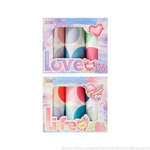 Cinta de papel Waso de colores románticos, 6 rollos, pegatina adhesiva acrílica impermeable, película de corte de puntos de libro mayor de mano con uso de enmascaramiento - Product Image 6