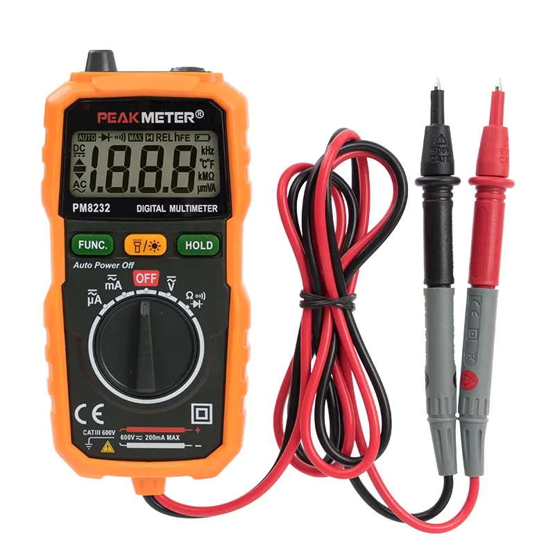 Superior Quality PM8232 Pocket Digital Multimeter with Non Contact Voltage Detector and Work Light