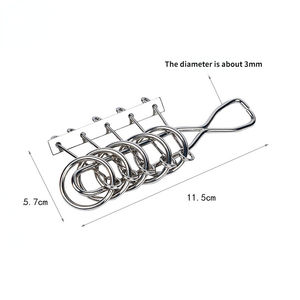 Lot de 8 puzzles métalliques Montessori en fil de fer, casse-têtes interactifs pour enfants et adultes, jeu éducatif et relaxant - Product Image 4