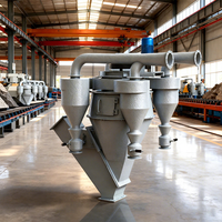 Séparateur d'air vertical entièrement fermé, moteur AC modulaire, haute capacité, faible consommation d'énergie, installation rapide pour la classification du sable et de la poudre