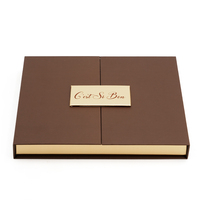 Emballage de boîte en papier pour expérience d'ouverture de boîte à double porte de luxe pour les aliments sucrés, les dattes, les chocolats, les coffrets cadeaux