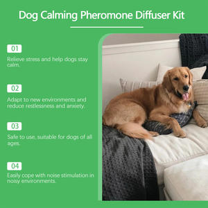 Label Plug-In Pet Training Calming Feromonas Difusor Recambios Kit para el estrés del perro y la separación Alivio de la <span class=keywords><strong>ansiedad</strong></span> - Product Image 4