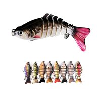Leurre de pêche multi-articulé MISTER LURE OEM, leurres de pêche segmentés, leurres de pêche en plastique dur