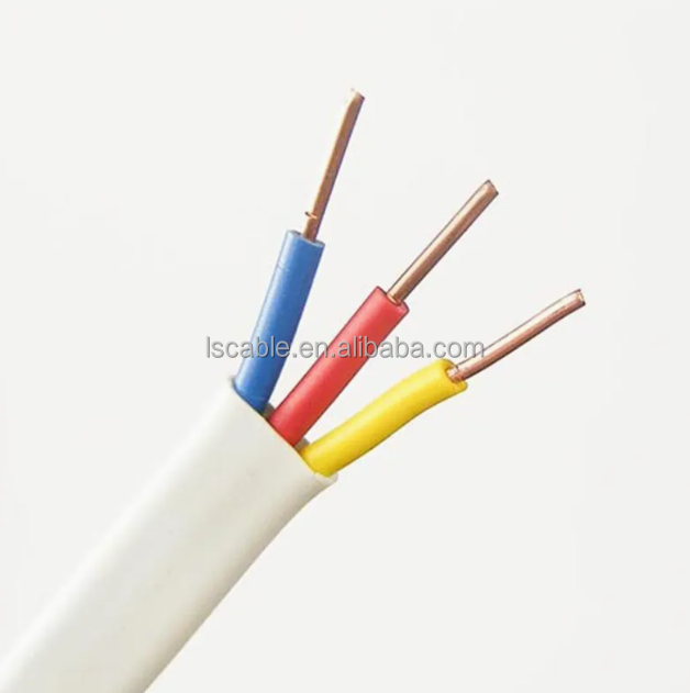 Twin and Earth Cable BVVB Electric Flat Cable Insulated Pvc Cable