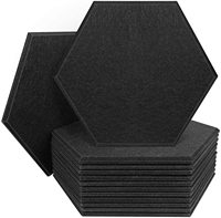 Décoration hexagonale pour studio d'enregistrement de cinéma, panneau acoustique absorbant le son pour mur