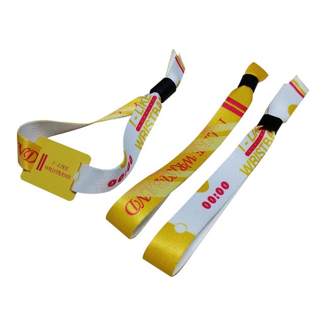 Customized RFID Woven Fabric Wristband Cheap Waterproof Silicone Plastic Water Park Events Hotels-13.56MHz 125kHz Frequencies