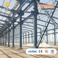 Structure en acier pour entrepôt à toiture à poutres, bâtiment d'entrepôt métallique, structure en panneaux d'acier pour complexe de stockage de bras de robot industriel