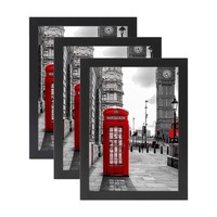 Lot de 5 cadres photo noirs fins, modernes et minimalistes 5x7, pour mur de galerie, décoration de maison et de bureau, cadres en gros, fourniture OEM ODM