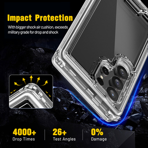 360 ฝาครอบใส 3 ใน 1 เคสโทรศัพท์สําหรับ <span class=keywords><strong>Samsung</strong></span> S24 Ultra กันกระแทกหนักโปร่งใสสําหรับ <span class=keywords><strong>Samsung</strong></span> S24 - Product Image 4