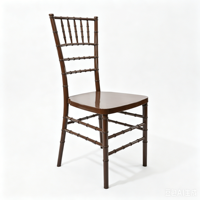 Chaise Chiavari en résine noire pour événements, mariages et banquets – Mobilier d'hôtel en gros