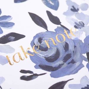 Carnet de notes en cuir Caitlin Wilson avec reliure spirale thermique A5, design floral, 80 feuilles de papier premium, personnalisable, livraison rapide - Product Image 2