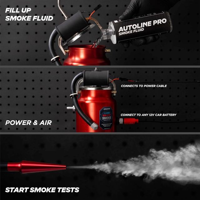 AutoLine Pro Shop Series Plus Automotive Smoke Machine Automotive Tool Box Mechanic Tools Full Automotive Set