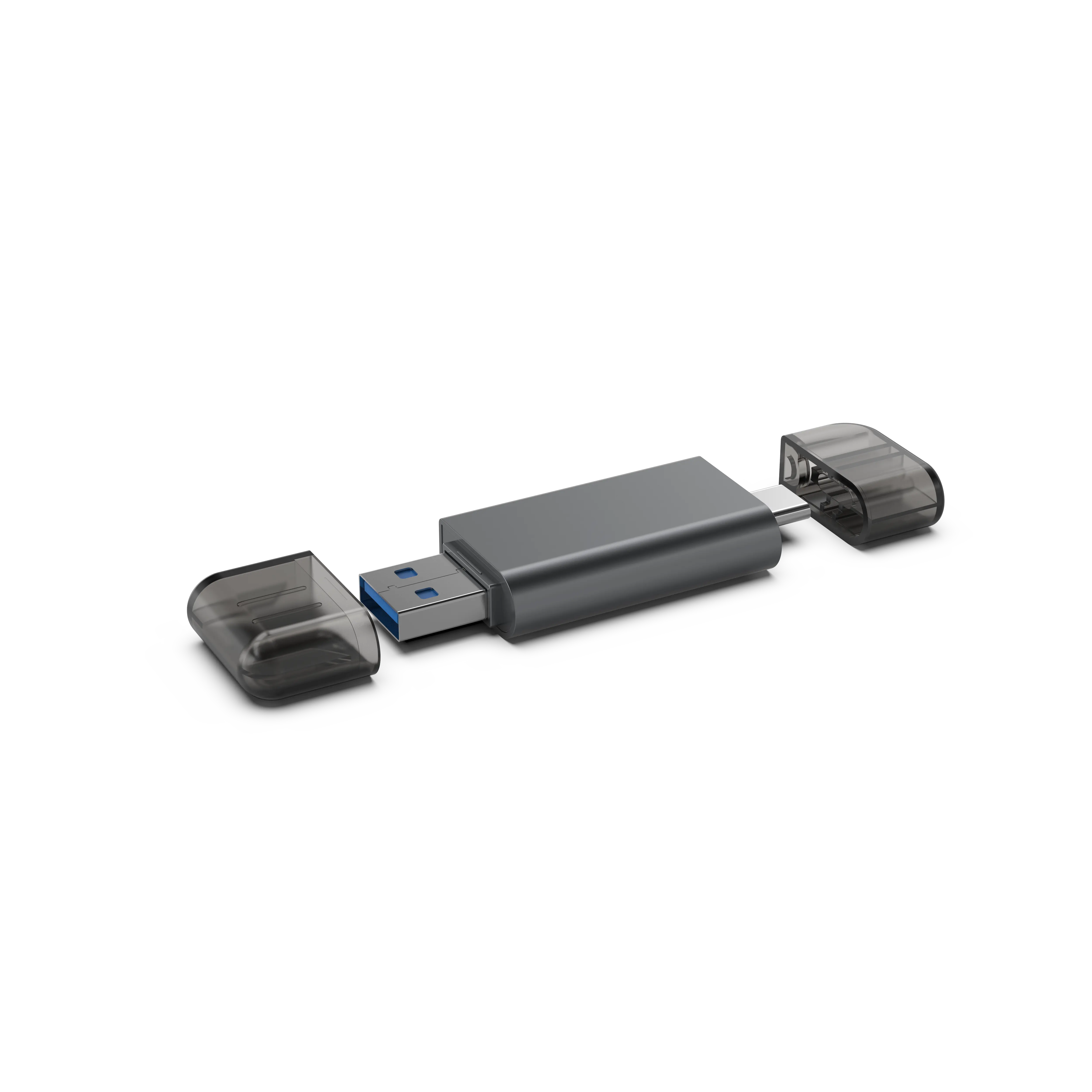 2023 2 포트 스마트 다기능 마이크로 USB 타입 C 포트 SD 카드 리더