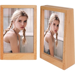 Vendita calda trapezoidale rustica cornice, novità in acrilico trasparente cornice per foto con slot sulla parte superiore - Product Image 5