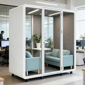 Cabine insonorisée de bureau pour six personnes, nouvelle conception de cabine insonorisée de bureau, cabine acoustique de bureau, salle de réduction du bruit - Product Image 5
