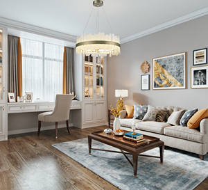 โคมไฟระย้าแก้วทรงกลม LED สำหรับวิลล่าร้านอาหาร - Product Image 2